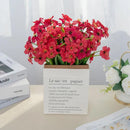 GobekUsa Artificial Cherry Blossom Wall Flowers - Home Garden Wedding Decor
