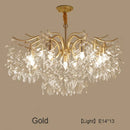 GobekUsa Crystal LED Chandelier: Luxury Indoor Lighting for Home, Kitchen, Living Room