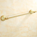 GobekUsa Gold Bathroom Accessories Set: Shelf, Towel Rack, Holder, Brush Holder, Bath Hardware