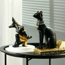 GobekUsa Egyptian Cat & Dog God Wine Rack: Modern Home Decoration Figurines & Holder
