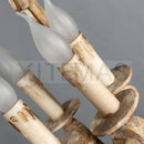 GobekUsa Antique Wood Chandelier | Retro Solid Wood Carving Lamp for Bedroom and Dining Room