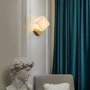 GobekUsa Jade Wall Lamps: Modern LED Square Marble Lighting Fixtures for Home Decor