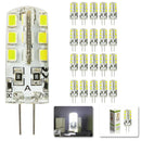 GobekUsa LED G4 3W Bulb 24 SMD 2835 AC DC 12V 220V Spotlight 2Y Warranty
