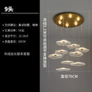 GobekUsa Lotus Leaf Chandelier: Modern Luxury Acrylic LED Hanging Lamp for Villa, Hotel, Living Room