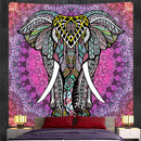 GobekUsa Elephant God Mandala Tapestry: Bohemian Home Decor Hippie Style Large Tapestry