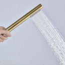 GobekUsa Brushed Gold Brass In-Wall Shower Mixer Set for Bath and Shower