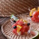 GobekUsa Glass Dessert Cup Set, 250ml High Temperature Resistant Milk Tea Pudding Water Bottle