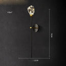 GobekUsa Crystal LED Wall Sconce for Bedroom Corridor - Designer Black Gold Wall Light