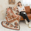 GobekUsa Knitted Nordic Plaid Blanket - Cozy Home Decor and Sofa Cover