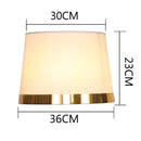 GobekUsa Golden Edge Large Cloth Lampshade Cover for Bedroom Bedside Floor Lamp