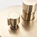 GobekUsa Brushed Gold Concealed Shower Mixer Control Valve Round/Square Box Faucet