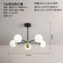 GobekUsa Glass Ball LED Chandelier - Modern Indoor Lighting Fixtures for Living Room & Bedroom