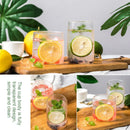 GobekUsa Glass Drinkware Cup Set - Durable Coffee Mug, Tea, Juice, Cocktail, Whiskey Glass