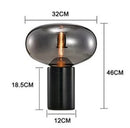 GobekUsa Amber Glass Table Lamp for Modern Living Spaces