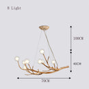 GobekUsa LED Glass Bubble Chandelier for Restaurant Bedroom LOFT Pendant Lighting