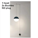 GobekUsa Geometric Glass Ball LED Pendant Chandelier Ceiling Lamp for Living Dining Bedroom