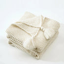 GobekUsa Knitted Woolen Ball Blanket - Super Warm Cozy Sofa Throw Blanket