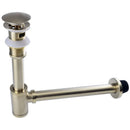 GobekUsa Antique Brass Pop Up Drain Kit with P-Trap Pipe for Bathroom Sink.
