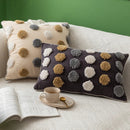 GobekUsa Handmade Moroccan Geometric Dots Stripe Pillow Cover for Sofa Bed