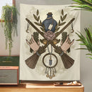GobekUsa Baphomet Tarot Witchcraft Tapestry: Mysterious Occult Moon Wall Decor