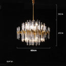 GobekUsa E14 LED Crystal Pendant Lights in Silver Gold Finish