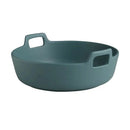 GobekUsa Ceramic Double Handle Salad Bowl | Deep Porcelain Serving Dish