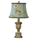 GobekUsa Green Resin Table Lamp: Retro Bedside Lamp for Bedroom Décor