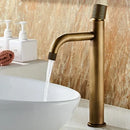 GobekUsa Antique Bronze Basin Faucet Hot & Cold Deck Mounted Brass Mixer Tap