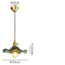 GobekUsa Green Glass Hanging Light: Modern LED Pendant Lamp for Living and Dining Room
