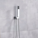 GobekUsa Black ABS Handshower Head with 150cm Stainless Hose - Wall Mounted Faucet Accessory