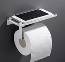 GobekUsa Bathroom Paper Phone Holder Shelf Towel Rack Toilet Tissue Box Silver Gold