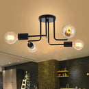 GobekUsa Black Iron Kitchen Ceiling Lamp for Living Room, Bedroom, and Dining Room
