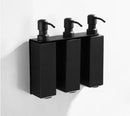 GobekUsa Black Stainless Steel Wall-Mounted Soap Dispenser