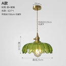 GobekUsa Glass Copper Pendant Light: Modern Nordic Style Hanging Lamp for Kitchen, Dining, and Living Room