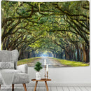 GobekUsa Jungle Path Mandala Tapestry Wall Hanging: Psychedelic Witchcraft Bohemian Nature Scenery