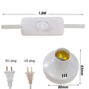 GobekUsa E27 LED Lamp Base with Timer, Wireless Screw Socket for Home Bedroom