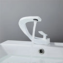 GobekUsa Gold White Bathroom Basin Faucet Cold Hot Water Mixer Sink Tap
