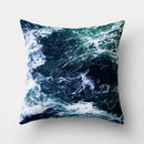GobekUsa Green Tropical Leaves Forest Pillowcase - Natural Mountain Ocean Wave Decor