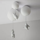 GobekUsa Bear LED Ceiling Light: Modern Cartoon Warmth for Kids Rooms, Bedroom, Living Room Lighting