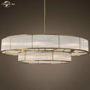GobekUsa Glass Chandeliers: Elegant LED Pendant Hanging Lights for Home, Hotel, and Restaurant