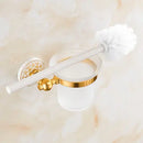 GobekUsa Bath Hardware Set: Shelf, Towel Rack, Holder, Brush Holder, Towel Hanger, Hooks