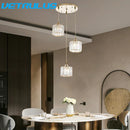 GobekUsa Crystal LED Pendant Chandelier for Dining Living Room Decor