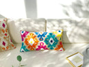 GobekUsa Embroidered Floral Ethnic Tassels Pillow Cover 30x60cm