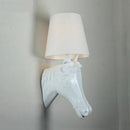 GobekUsa Horse Wall Lamp: Retro Resin Light for Living Room, Bedroom, or Hotel Corridors
