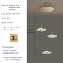 GobekUsa Lotus Leaf Tea Art Spiral Staircase Chandelier - Chinese Style Pendant Light