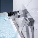 GobekUsa Blanoir Black Chrome Waterfall Basin Mixer Tap Set