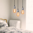 GobekUsa Industrial Loft LED Bar Pendant Light with E27 Socket for Kitchen Dining Room