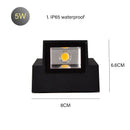 GobekUsa 12W Outdoor/Indoor Motion Sensor LED Wall Lamp Waterproof Aluminum Sconce Light