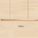 GobekUsa Black Walnut Log Strip Pendant Light for Dining Room, Office, and Bar