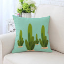 GobekUsa Cactus Hand Painting Decorative Pillowcase for Sofa, Chair Cushion Home Decor